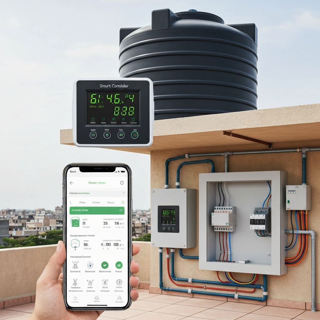 Smart water level monitoring and control system for Indian homes